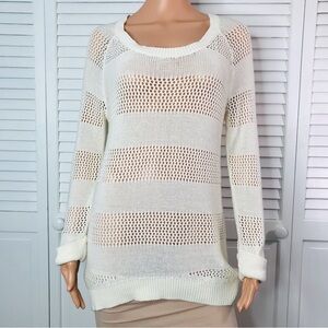 2/$25 IS 2 Ivory Tower Scoop Neck Pullover Sweater Size XL